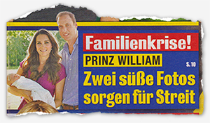 Familienkrise! - Prinz William - Zwei süße Fotos sorgen für Streit