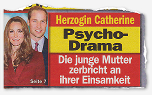 Herzogin Catherine - Psycho-Drama - Die junge Mutter zerbricht an ihrer Einsamkeit